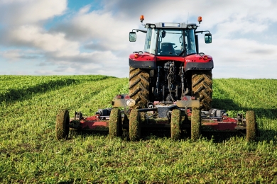 Tractor Grass Field
