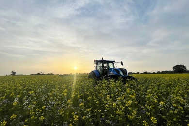 Tractor in Field